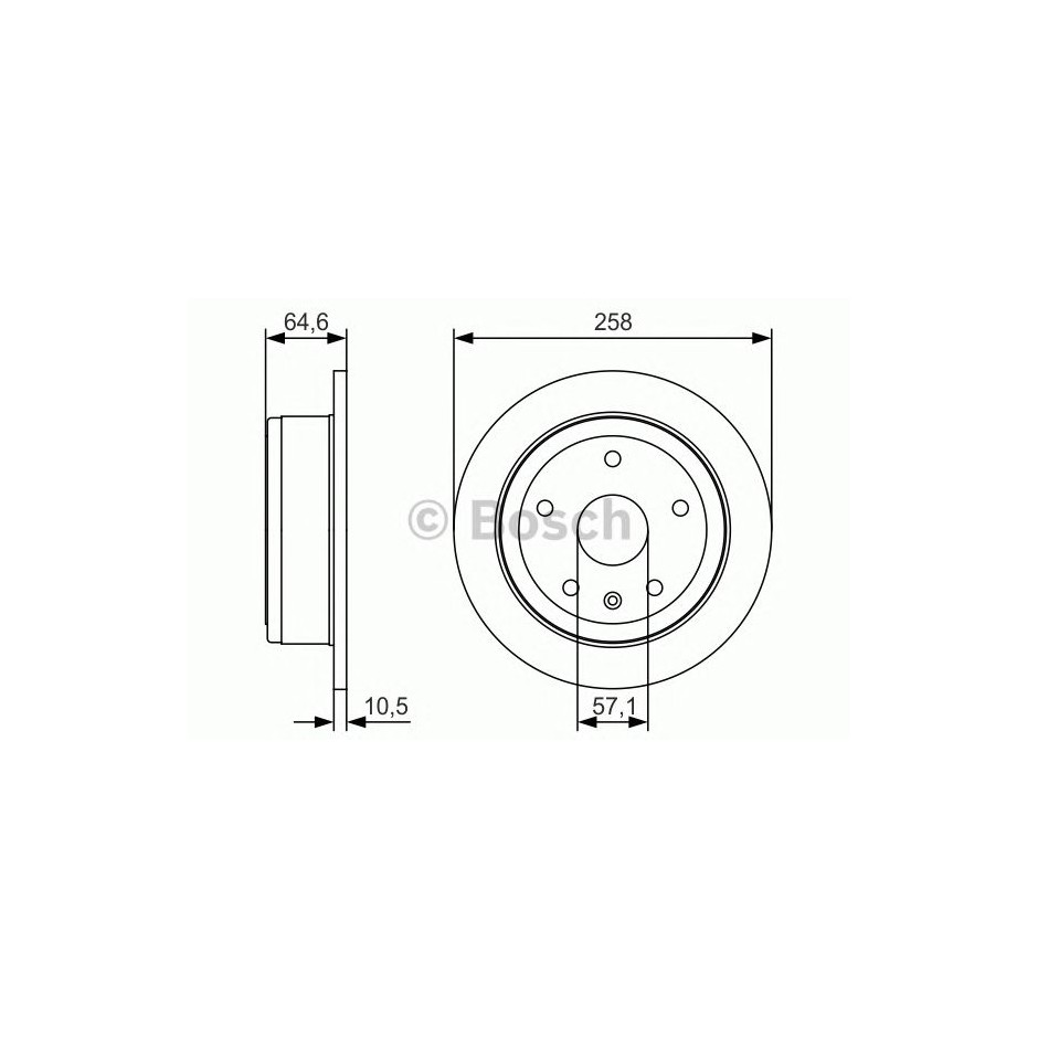 BOSCH DISQUES FREINS BOSCH 0 986 479 U30