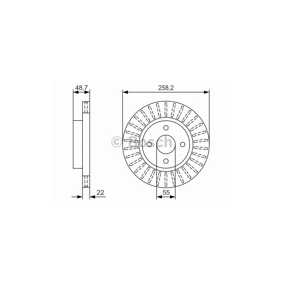 BOSCH DISQUES FREINS BOSCH 0 986 479 U38