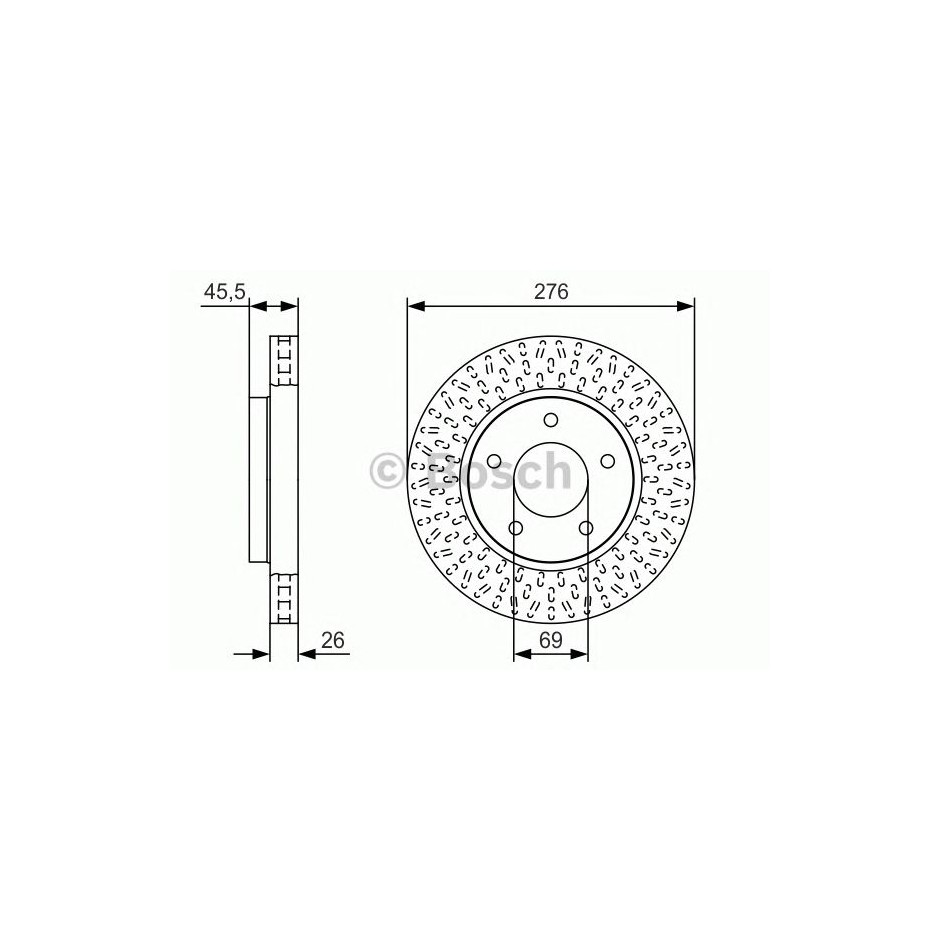 DISQUE DE FREIN BOSCH 0 986 479 U40