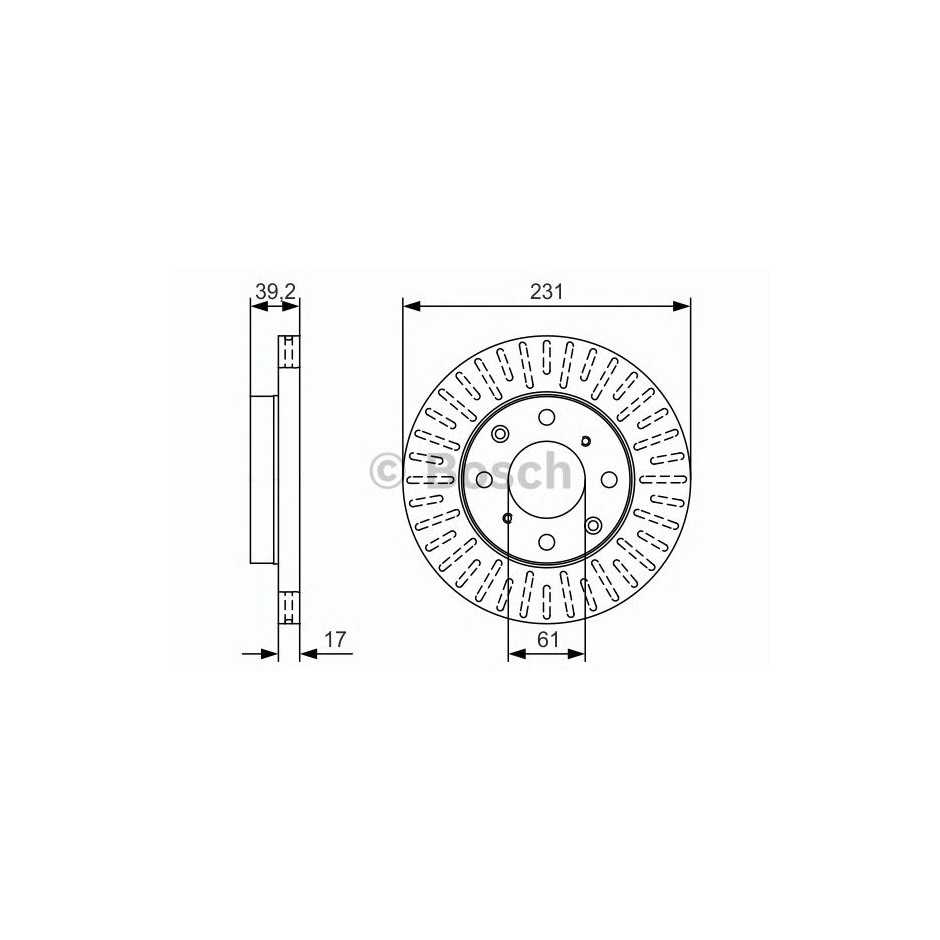 BOSCH DISQUES FREINS BOSCH 0 986 479 U49