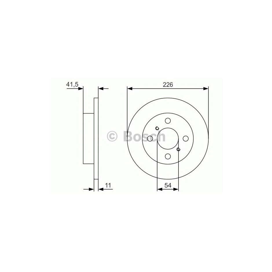 BOSCH DISQUES FREINS BOSCH 0 986 479 U51