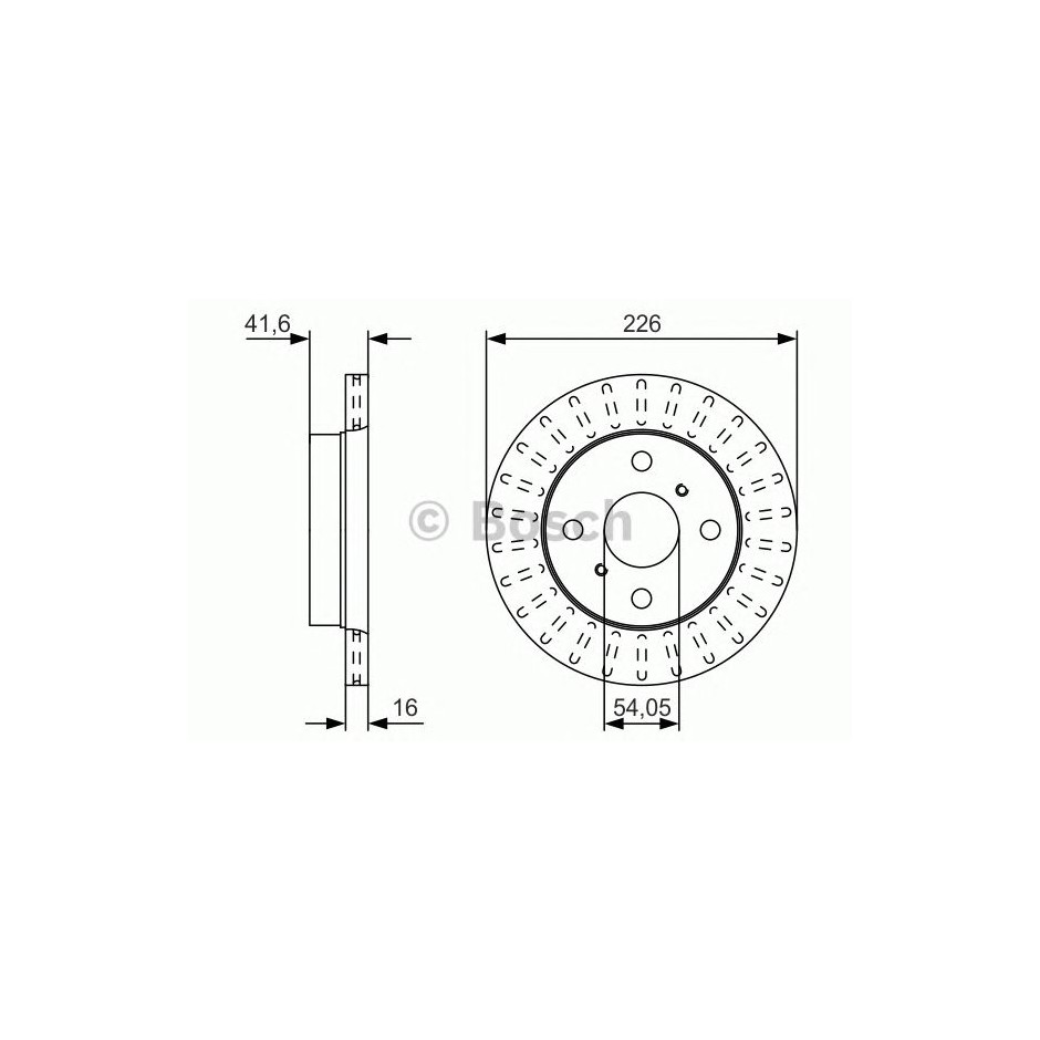 DISQUE DE FREIN BOSCH 0 986 479 U52