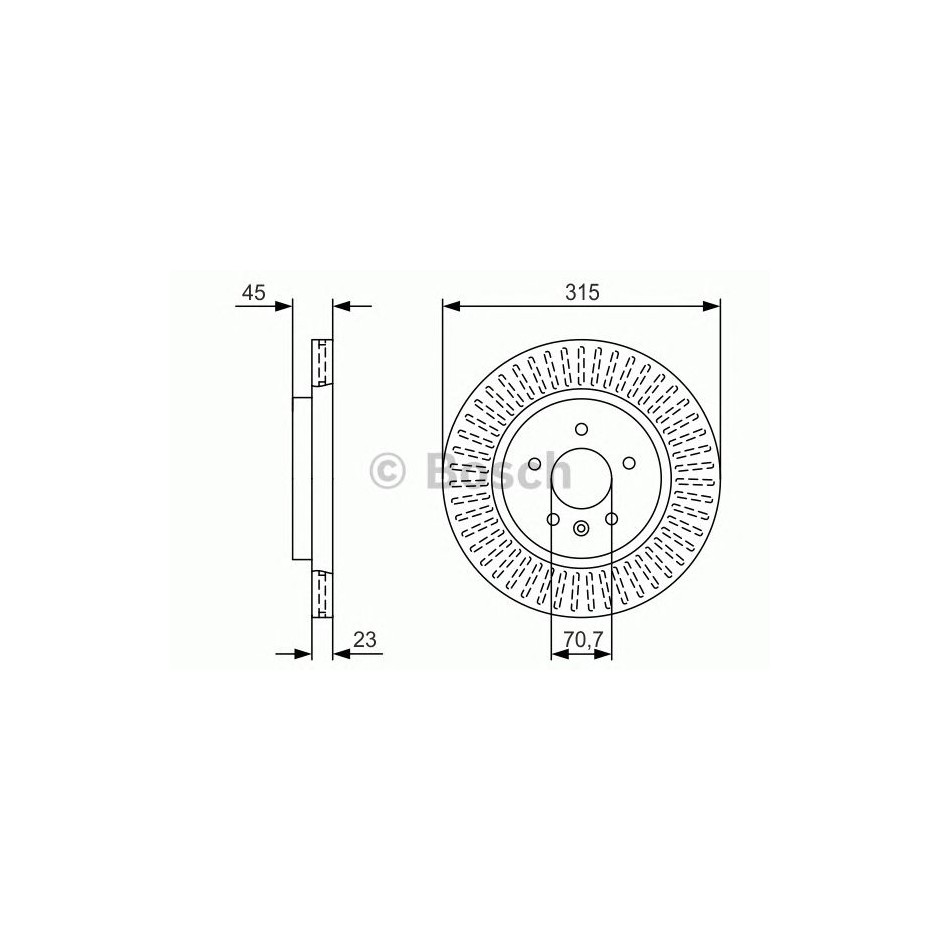 BOSCH DISQUES FREINS BOSCH 0 986 479 U65