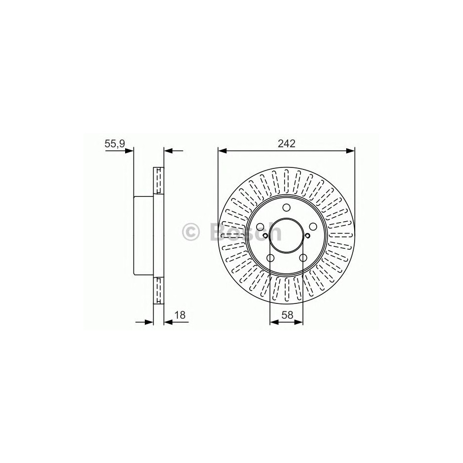 BOSCH DISQUES FREINS BOSCH 0 986 479 U69
