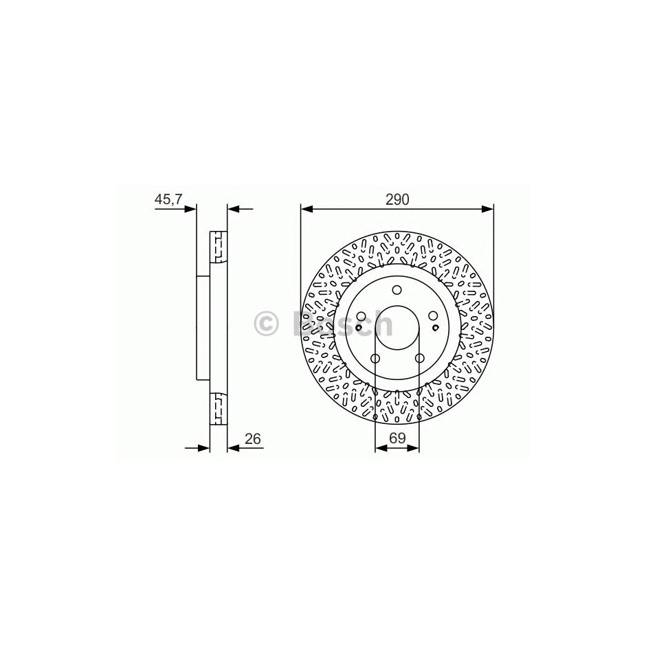 BOSCH DISQUES FREINS BOSCH 0 986 479 U80