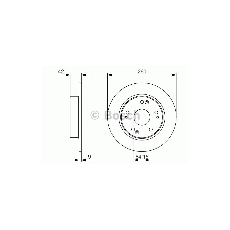 DISQUE DE FREIN BOSCH 0 986 479 U85