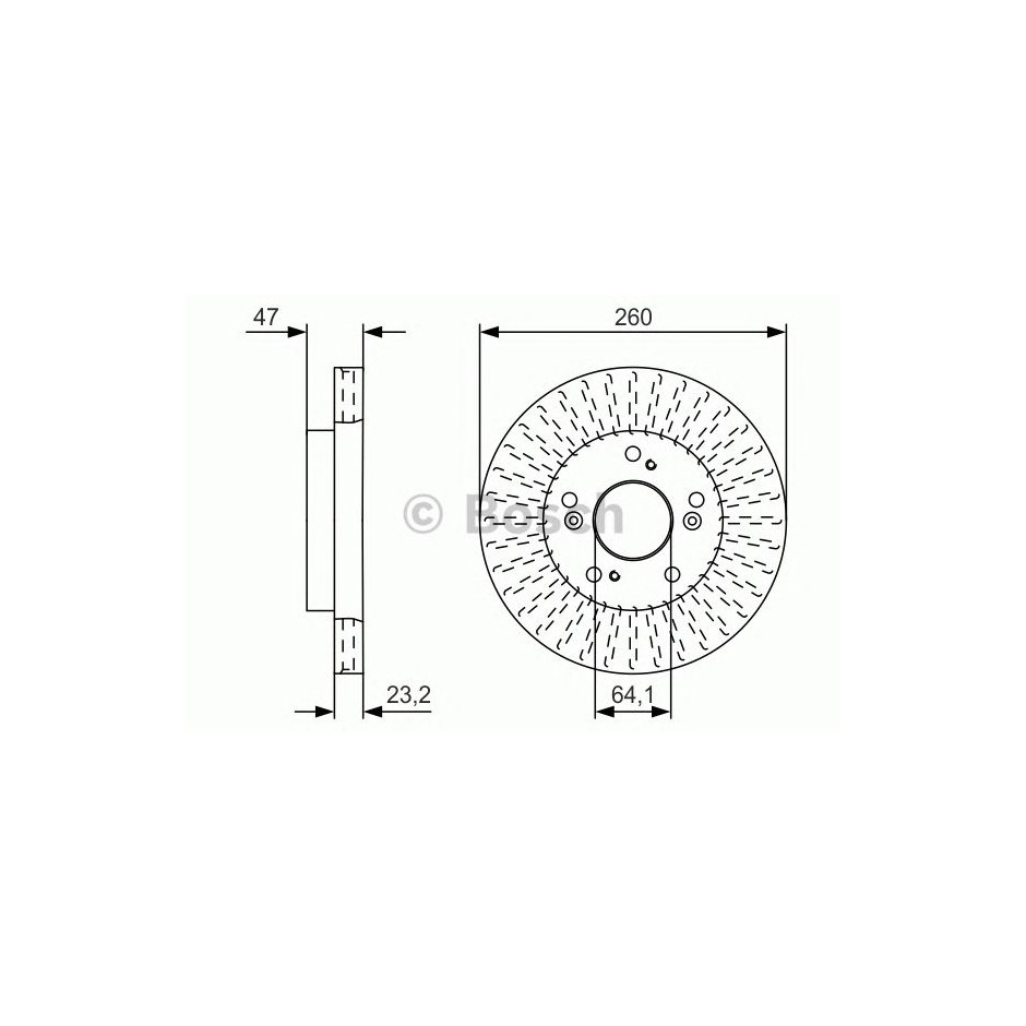 BOSCH DISQUES FREINS BOSCH 0 986 479 U92