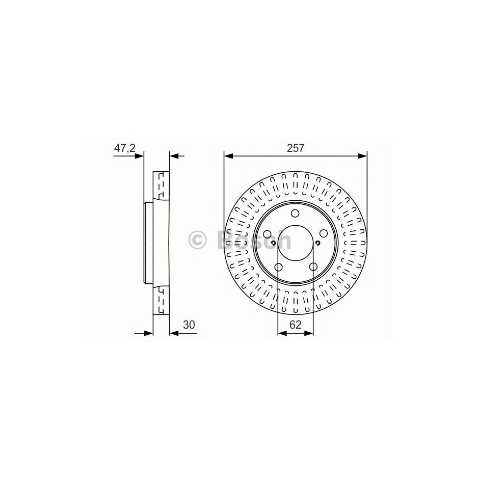 BOSCH DISQUES FREINS BOSCH 0 986 479 U94