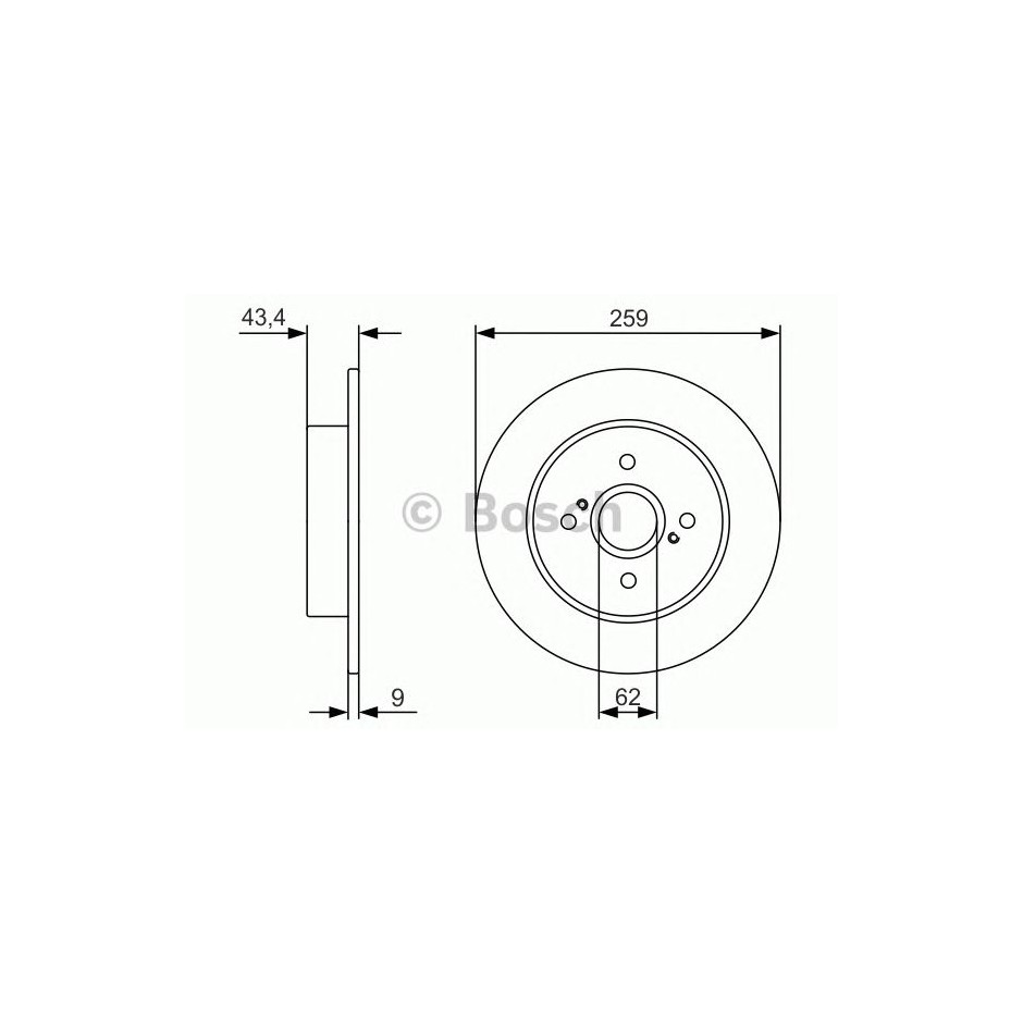 BOSCH DISQUES FREINS BOSCH 0 986 479 V07