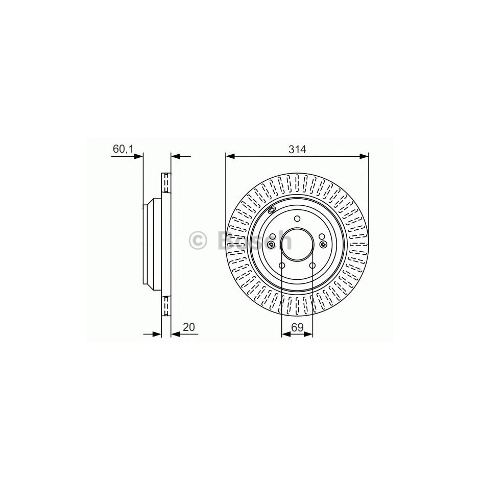 DISQUE DE FREIN BOSCH 0 986 479 V11