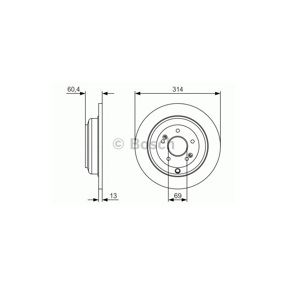 DISQUE DE FREIN BOSCH 0 986 479 V15