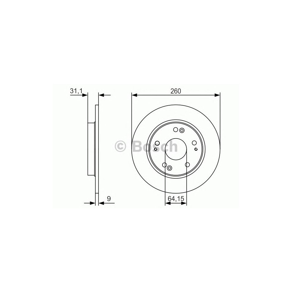 BOSCH DISQUES FREINS BOSCH 0 986 479 V21