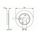 BOSCH DISQUES FREINS BOSCH 0 986 479 V21