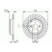 DISQUE DE FREIN BOSCH 0 986 479 V23