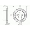 DISQUE DE FREIN BOSCH 0 986 479 V26