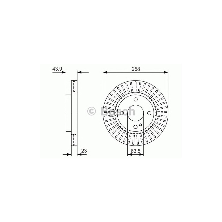 BOSCH DISQUES FREINS BOSCH 0 986 479 V27