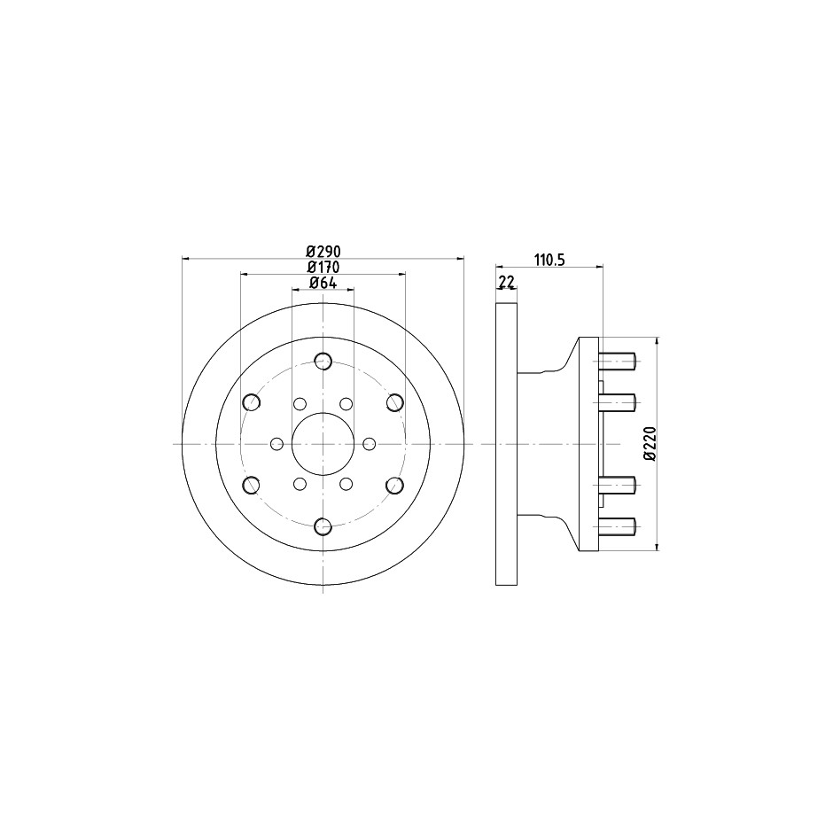 DISQUE DE FREIN BOSCH 0 986 479 U23