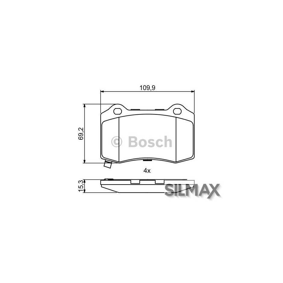 PLAQUETTES BOSCH 0986494708